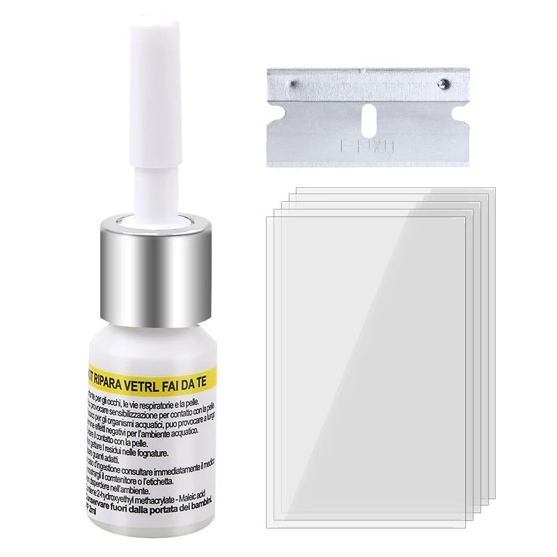Solutie FixGlass™, Repara crapaturile de pe Parbriz/Telefon/Ochelari